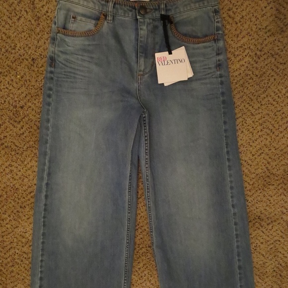 Red Valentino cropped scalloped hem jeans - Picture 6 of 6